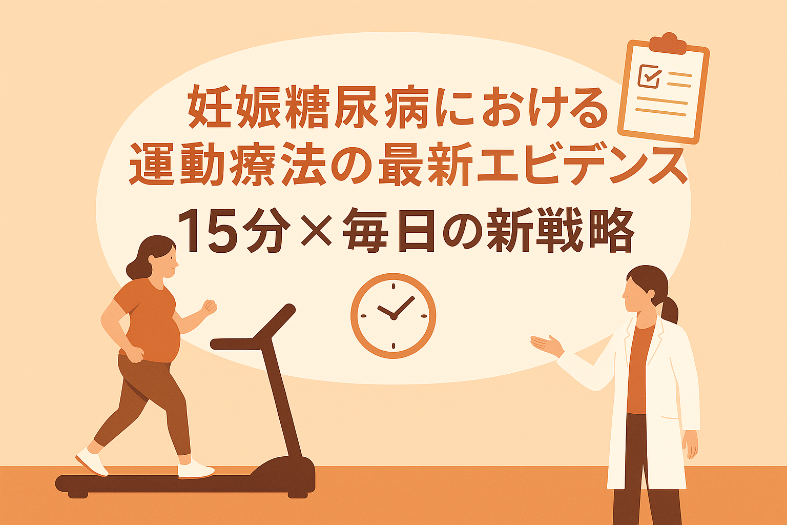 妊娠糖尿病における運動療法の最新エビデンス：15分×毎日の新戦略