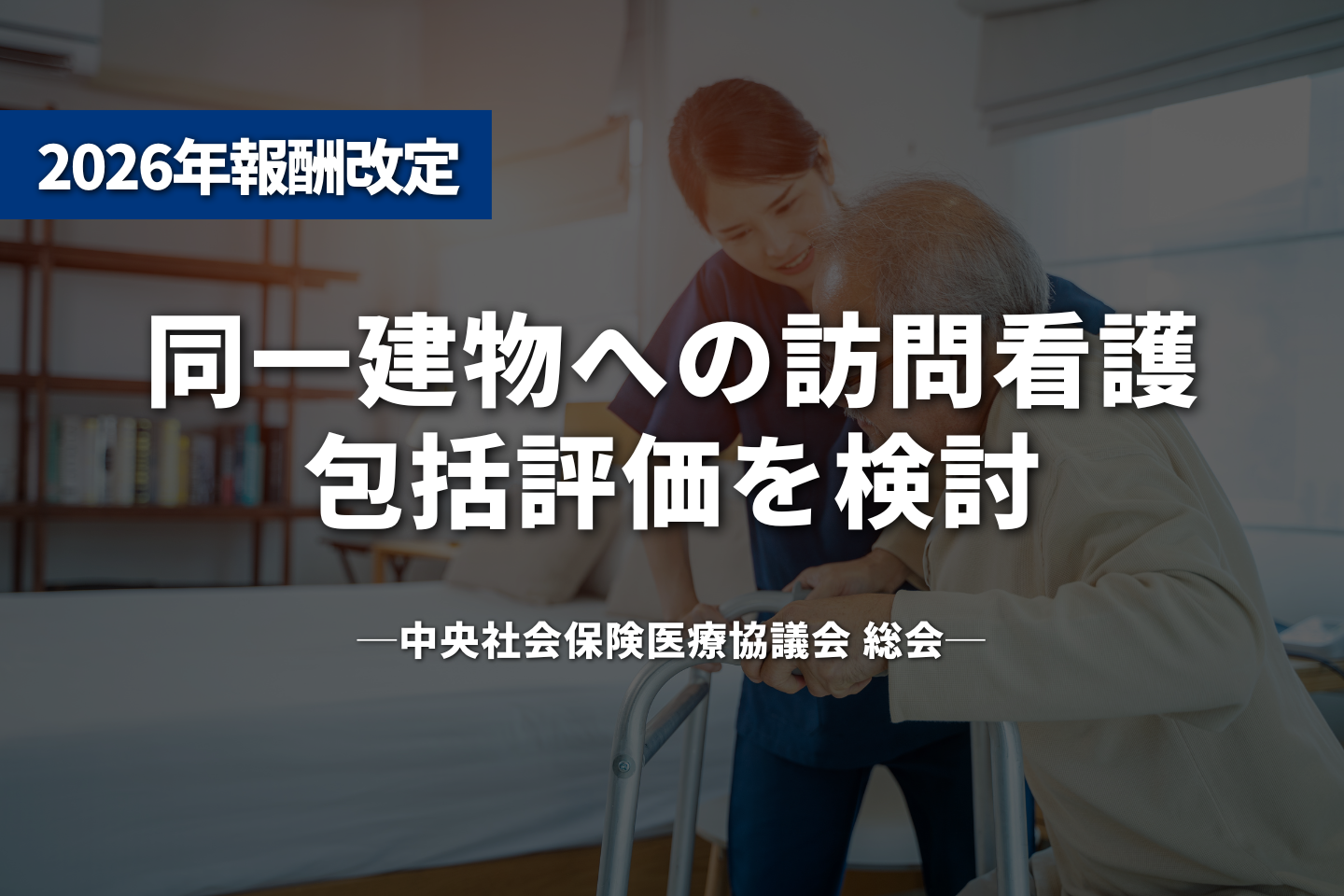 同一建物への訪問看護、包括評価を検討