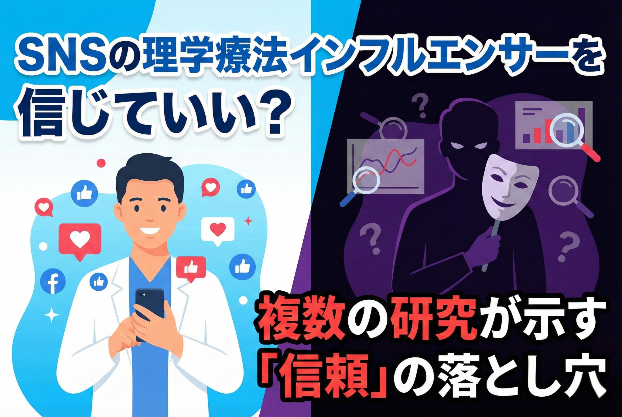 SNSの理学療法士インフルエンサーを信じていい？──複数の研究が示す「信頼」の落とし穴
