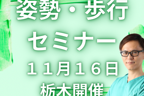 【栃木、実技】明日から使える姿勢・歩行アプローチ